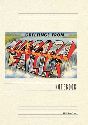 Vintage Lined Notebook Greetings from Niagara Falls, New York