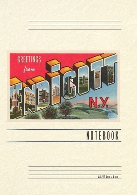 Vintage Lined Notebook Greetings from Endicott, New York