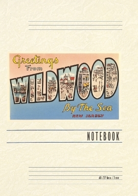 Vintage Lined Notebook Greetings from Wildwood-by-the-Sea, New Jersey