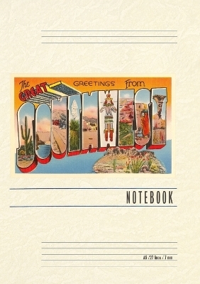 Vintage Lined Notebook Greetings from the Great Southwest