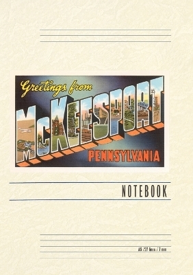 Vintage Lined Notebook Greetings from McKeesport, Pennsylvania