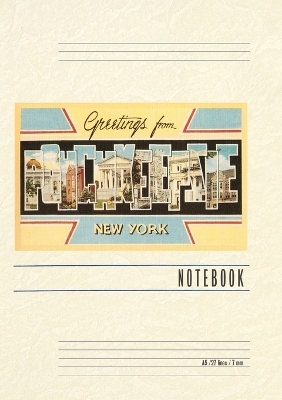 Vintage Lined Notebook Greetings from Poughkeepsie, New York