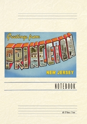 Vintage Lined Notebook Greetings from Princeton