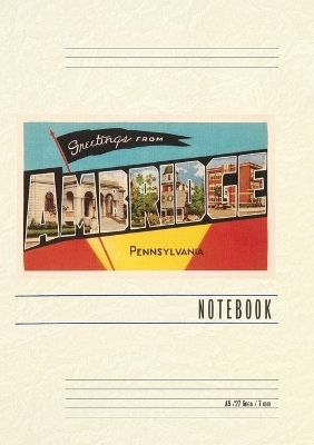 Vintage Lined Notebook Greetings from Ambridge, Pennsylvania