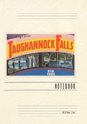 Vintage Lined Notebook Greetings from Taughannock Falls, New York