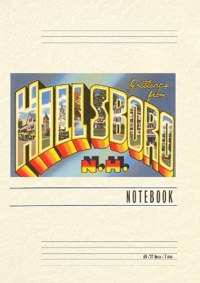 Vintage Lined Notebook Greetings from Hillsboro