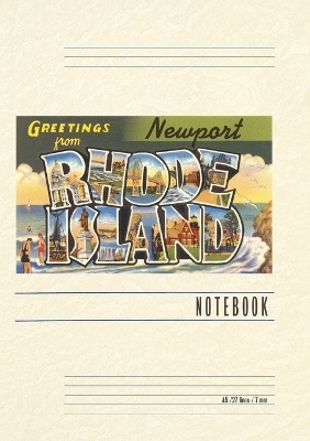 Vintage Lined Notebook Greetings from Newport