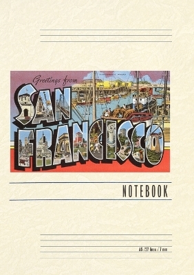 Vintage Lined Notebook Greetings from San Francisco, San Francisco, California