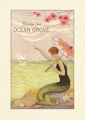 Vintage Lined Notebook Greetings from Ocean Grove