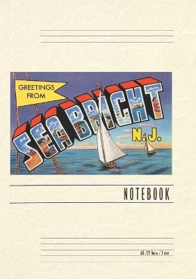 Vintage Lined Notebook Greetings from Sea Bright, New Jersey