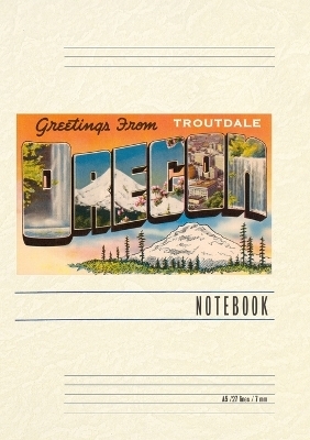 Vintage Lined Notebook Greetings from Troutdale, Oregon