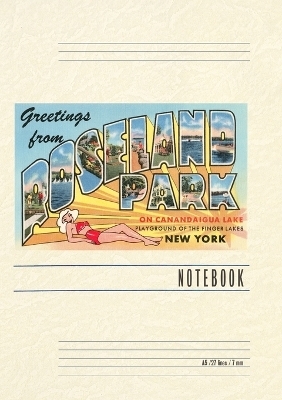 Vintage Lined Notebook Greetings from Roseland Park, New York