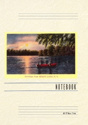 Vintage Lined Notebook Greetings from Brant Lake, New York