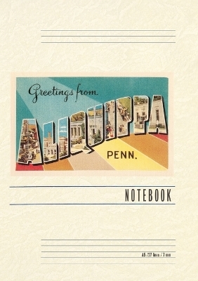 Vintage Lined Notebook Greetings from Aliquippa, Pennsylvania