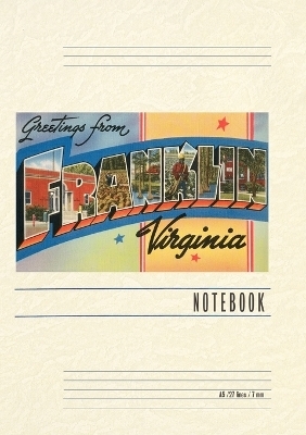 Vintage Lined Notebook Greetings from Franklin