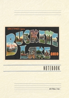 Vintage Lined Notebook Greetings from Buckeye Lake