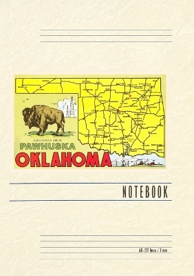 Vintage Lined Notebook Greetings from Pawhuska