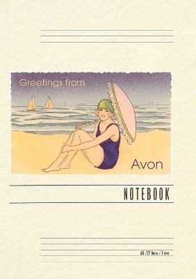 Vintage Lined Notebook Greetings from Avon