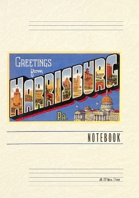 Vintage Lined Notebook Greetings from Harrisburg, Pennsylvania