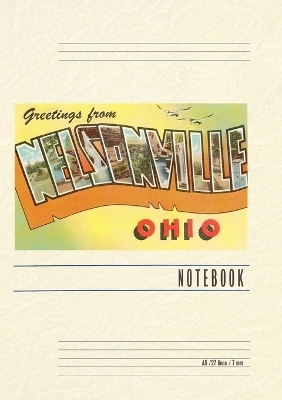 Vintage Lined Notebook Greetings from Nelsonville