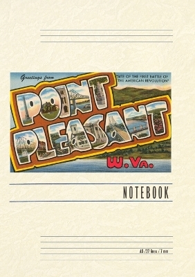 Vintage Lined Notebook Greetings from Point Pleasant, West Virginia