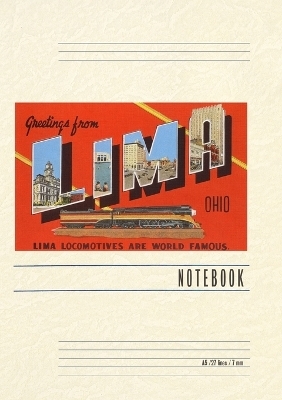 Vintage Lined Notebook Greetings from Lima