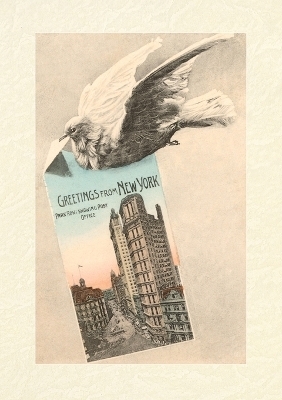 Vintage Lined Notebook Greetings from New York City, Carrier Pigeon