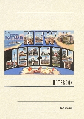 Vintage Lined Notebook Greetings from Upper Montclair, New Jersey