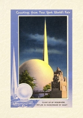 Vintage Lined Notebook Greetings from New York World's Fair, Trylon and Perisphere