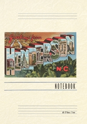 Vintage Lined Notebook Greetings from Henderson