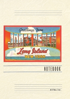 Vintage Lined Notebook Greetings from Jones Beach, Long Island, New York