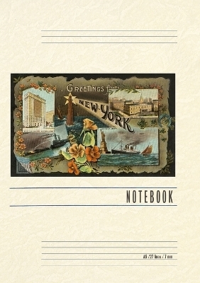 Vintage Lined Notebook Greetings from New York City