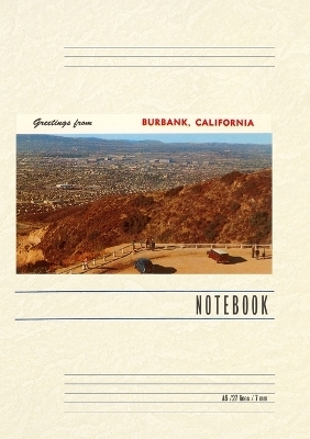 Vintage Lined Notebook Greetings from Burbank, California