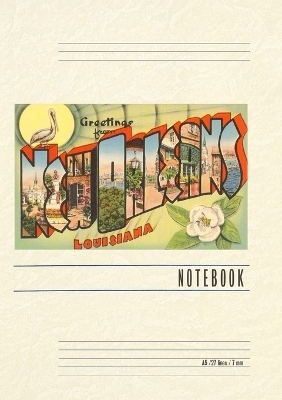 Vintage Lined Notebook Greetings from New Orleans