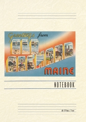 Vintage Lined Notebook Greetings from Old Orchard