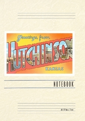 Vintage Lined Notebook Greetings from Hutchinson