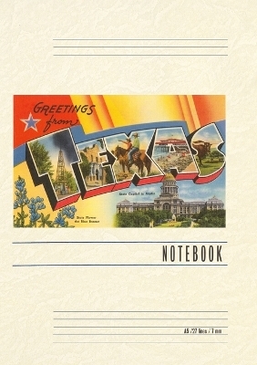 Vintage Lined Notebook Greetings from Texas