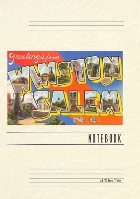 Vintage Lined Notebook Greetings from Winston-Salem