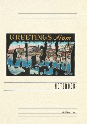 Vintage Lined Notebook Greetings from Cape May, New Jersey