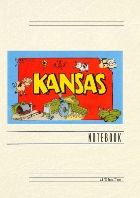 Vintage Lined Notebook Greetings from Kansas