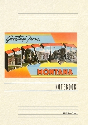 Vintage Lined Notebook Greetings from Havre, Montana