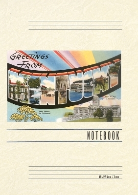 Vintage Lined Notebook Greetings from Kentucky