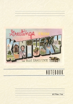 Vintage Lined Notebook Greetings from Kentucky