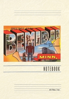 Vintage Lined Notebook Greetings from Bemidji