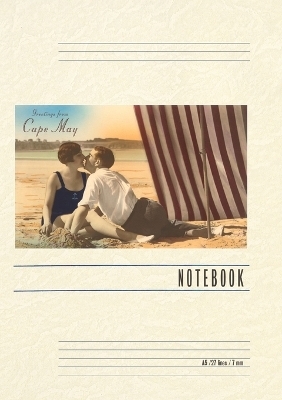 Vintage Lined Notebook Greetings from Cape May, New Jersey