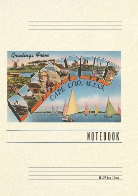 Vintage Lined Notebook Greetings from Dennisport, Mass.