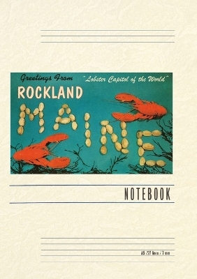 Vintage Lined Notebook Greetings from Rockland