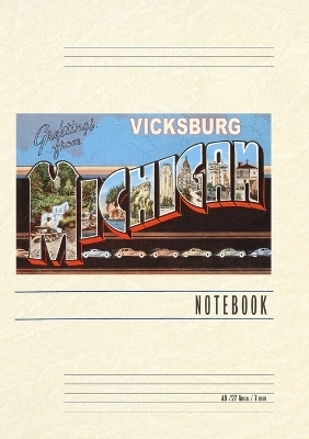 Vintage Lined Notebook Greetings from Vicksburg