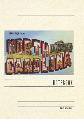 Vintage Lined Notebook Greetings from North Carolina