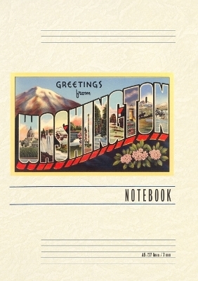 Vintage Lined Notebook Greetings from Washington